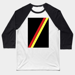 Retro Partick Thistle Black Red Yellow Sash 2000 Baseball T-Shirt